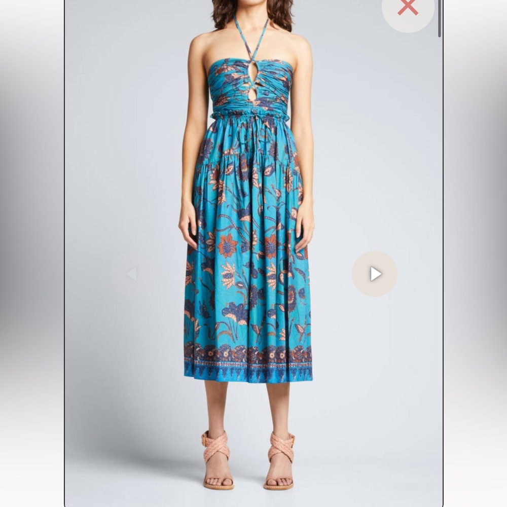 ULLA JOHNSON ella dress in lagoon